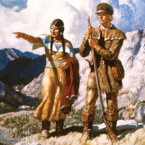 sacagawea pointing